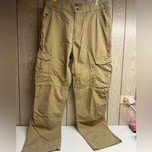 Carhartt Force Cotton Relaxed Fit Cargo Pants Mens 36x34 Khaki Tan NICE!